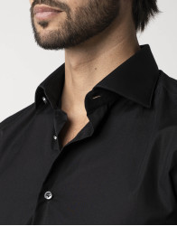 Castello d'Oro Black Shirt 100%Cotton thumbnail 2